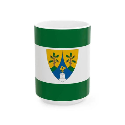 Flag of Bodmer (Hungary) White Coffee Mug 15oz - Go Mug Yourself
