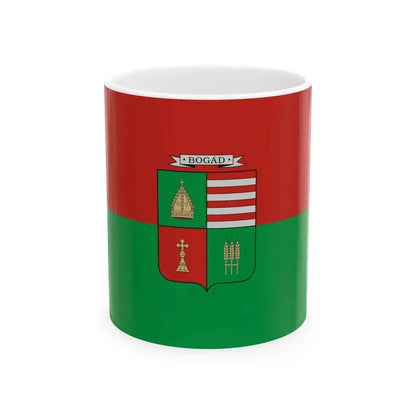 Flag of Bogad (Hungary) White Coffee Mug 11oz - Go Mug Yourself