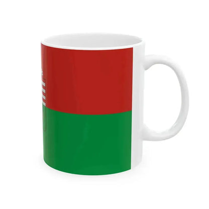 Flag of Bogad (Hungary) White Coffee Mug - Go Mug Yourself