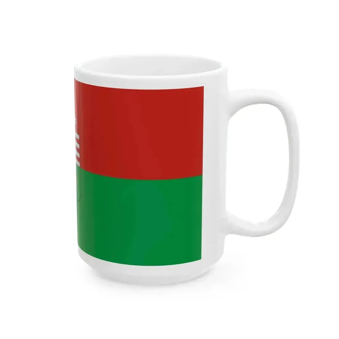 Flag of Bogad (Hungary) White Coffee Mug - Go Mug Yourself