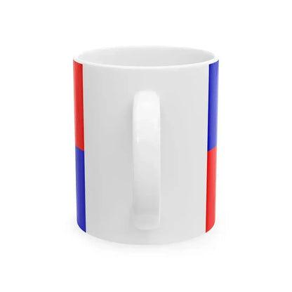Flag of Bogdanci Municipality North Macedonia (North Macedonia) White Coffee Mug - Go Mug Yourself