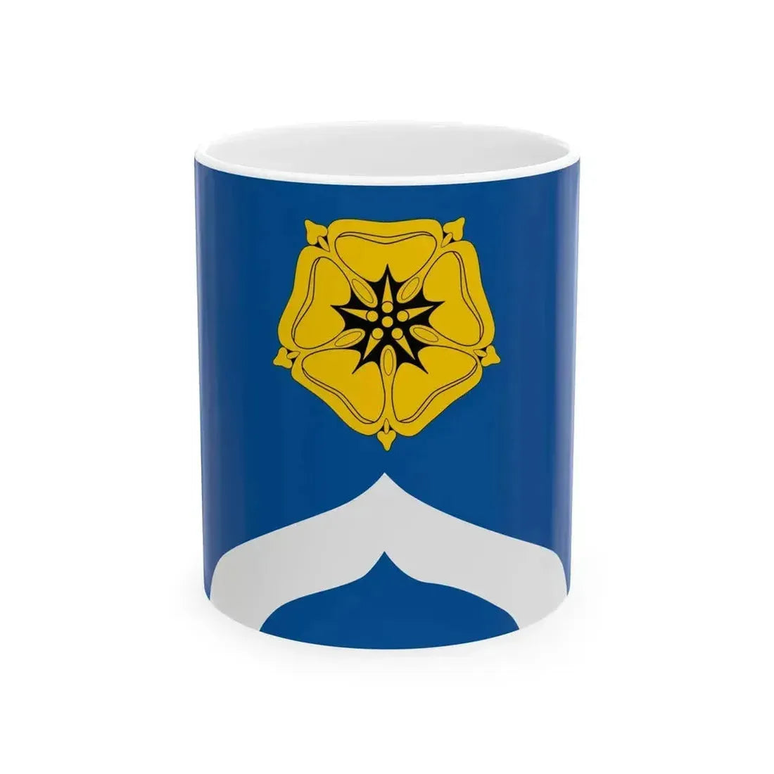 Flag of Bogorodskoye municipality in Moscow (Russia) White Coffee Mug 11oz - Go Mug Yourself