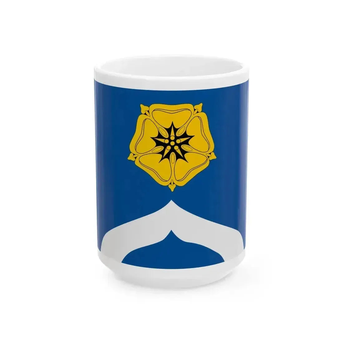 Flag of Bogorodskoye municipality in Moscow (Russia) White Coffee Mug 15oz - Go Mug Yourself