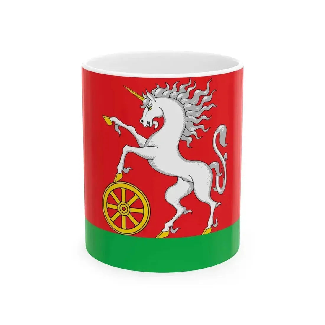 Flag of Bogotol (Russia) White Coffee Mug 11oz - Go Mug Yourself