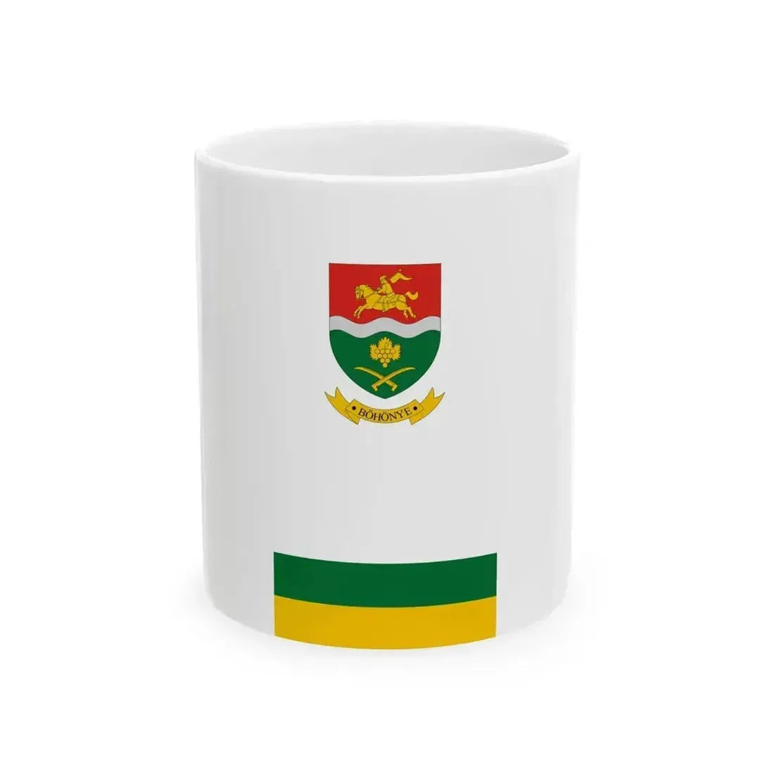 Flag of Bohonye vertical (Hungary) White Coffee Mug 11oz - Go Mug Yourself