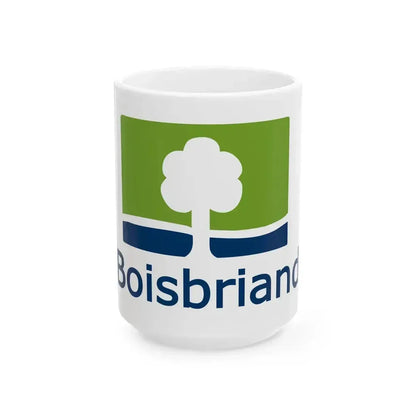 Flag of Boisbriand Quebec (Canada) White Coffee Mug 15oz - Go Mug Yourself