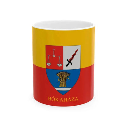 Flag of Bokahaza (Hungary) White Coffee Mug 11oz - Go Mug Yourself