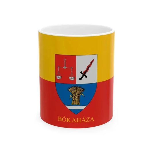 Flag of Bokahaza (Hungary) White Coffee Mug 11oz - Go Mug Yourself