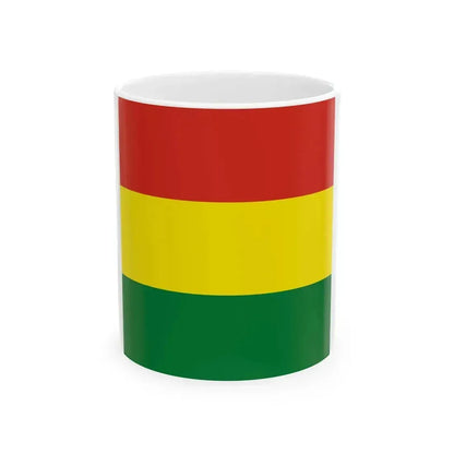 Flag of Bolivia 1-1 (Bolivia) White Coffee Mug 11oz - Go Mug Yourself