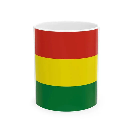 Flag of Bolivia 1-1 (Bolivia) White Coffee Mug 11oz - Go Mug Yourself