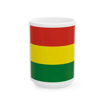 Flag of Bolivia 1-1 (Bolivia) White Coffee Mug 15oz - Go Mug Yourself