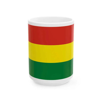 Flag of Bolivia 3-2 (Bolivia) White Coffee Mug 15oz - Go Mug Yourself