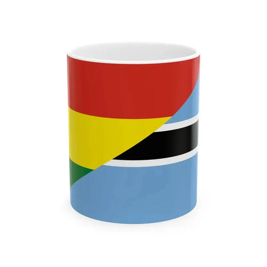Flag of Bolivia and Botswana (Bolivia) White Coffee Mug 11oz - Go Mug Yourself