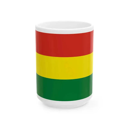 Flag of Bolivia (Bolivia) White Coffee Mug 15oz - Go Mug Yourself