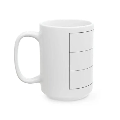 Flag of Bolivia colouring page (Bolivia) White Coffee Mug - Go Mug Yourself