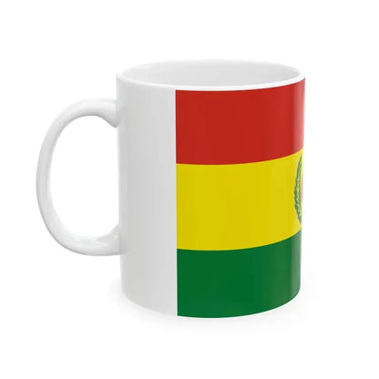 Flag of Bolivia military 2 (Bolivia) White Coffee Mug - Go Mug Yourself