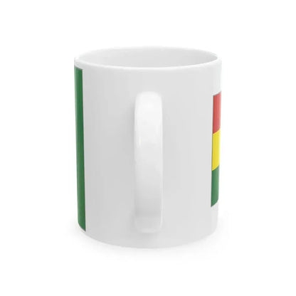 Flag of Bolivia presentation (Bolivia) White Coffee Mug - Go Mug Yourself
