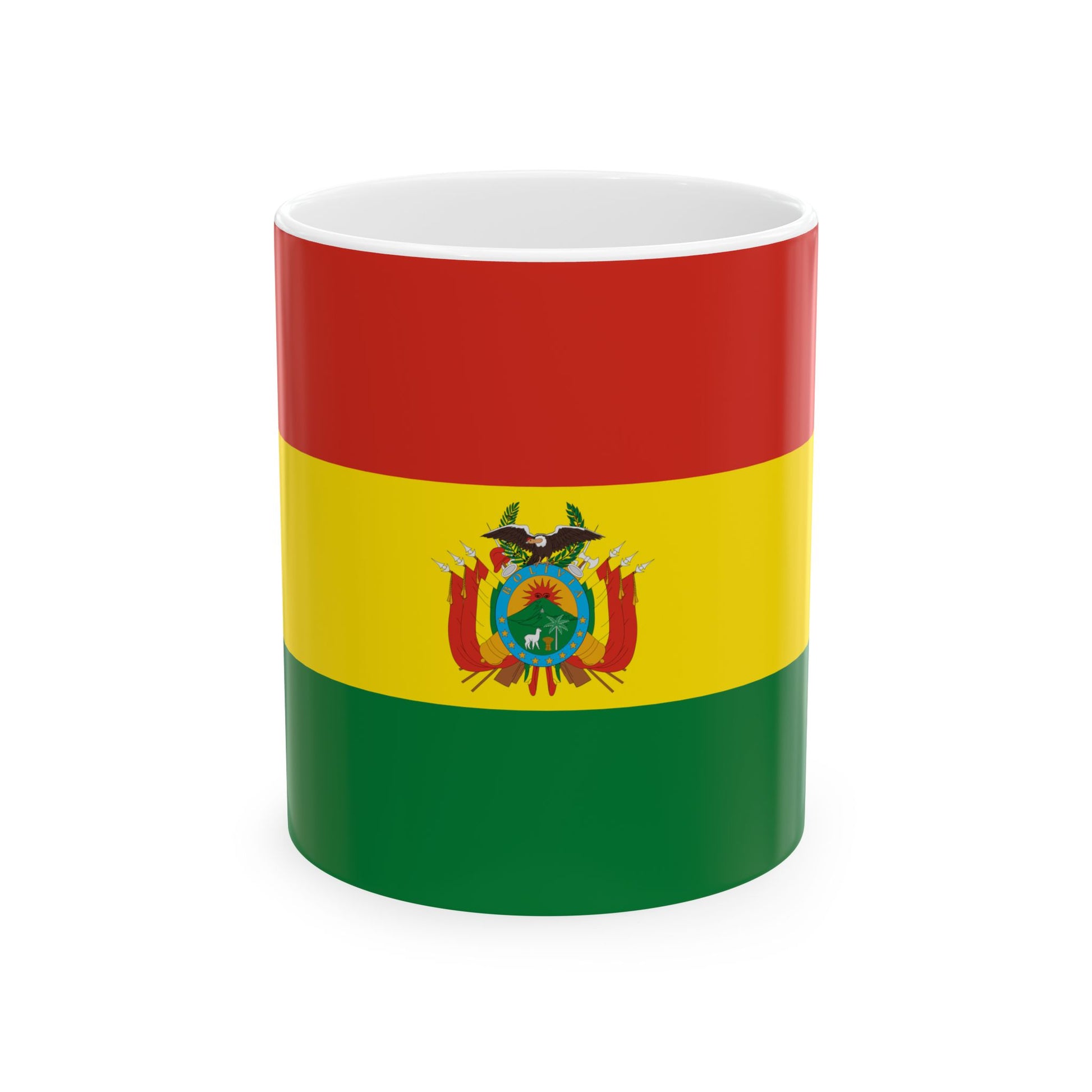 Flag of Bolivia state 3-2 (Bolivia) White Coffee Mug-11oz-Go Mug Yourself