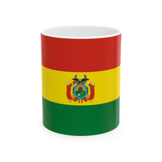 Flag of Bolivia state 3-2 (Bolivia) White Coffee Mug-11oz-Go Mug Yourself