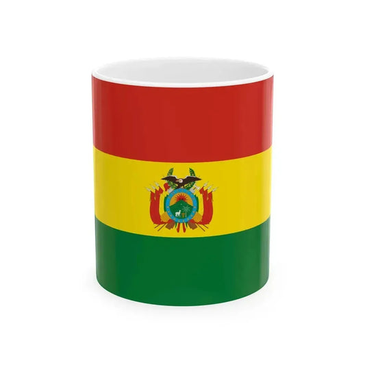 Flag of Bolivia state 3-2 (Bolivia) White Coffee Mug 11oz - Go Mug Yourself