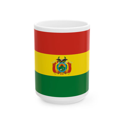 Flag of Bolivia state 3-2 (Bolivia) White Coffee Mug-15oz-Go Mug Yourself