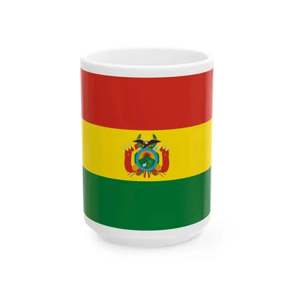 Flag of Bolivia state 3-2 (Bolivia) White Coffee Mug 15oz - Go Mug Yourself