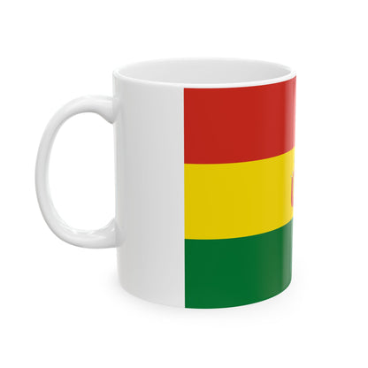 Flag of Bolivia state 3-2 (Bolivia) White Coffee Mug-Go Mug Yourself