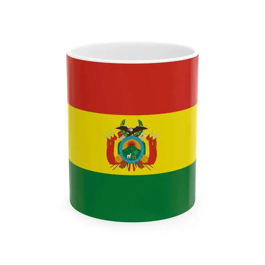 Flag of Bolivia state (Bolivia) White Coffee Mug 11oz - Go Mug Yourself