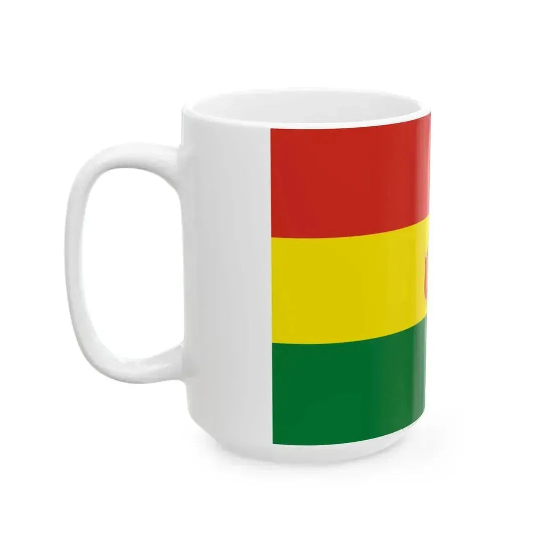 Flag of Bolivia state (Bolivia) White Coffee Mug - Go Mug Yourself