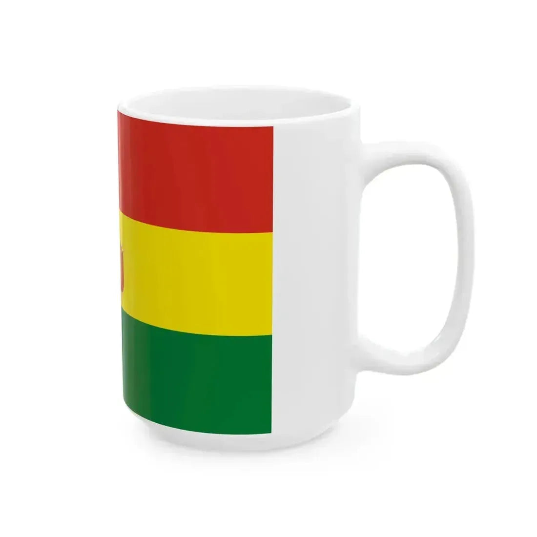 Flag of Bolivia state (Bolivia) White Coffee Mug - Go Mug Yourself
