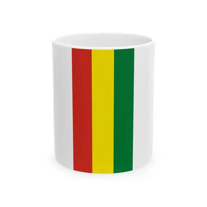Flag of Bolivia vertical (Bolivia) White Coffee Mug 11oz - Go Mug Yourself
