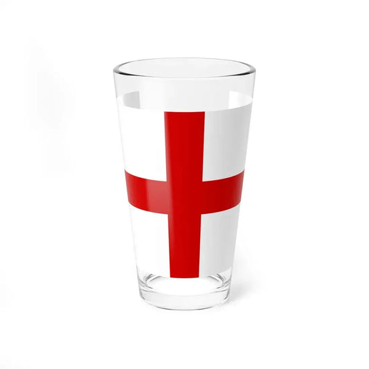 Flag of Bologna (Italy) Pint Glass 16oz 16oz - Go Mug Yourself
