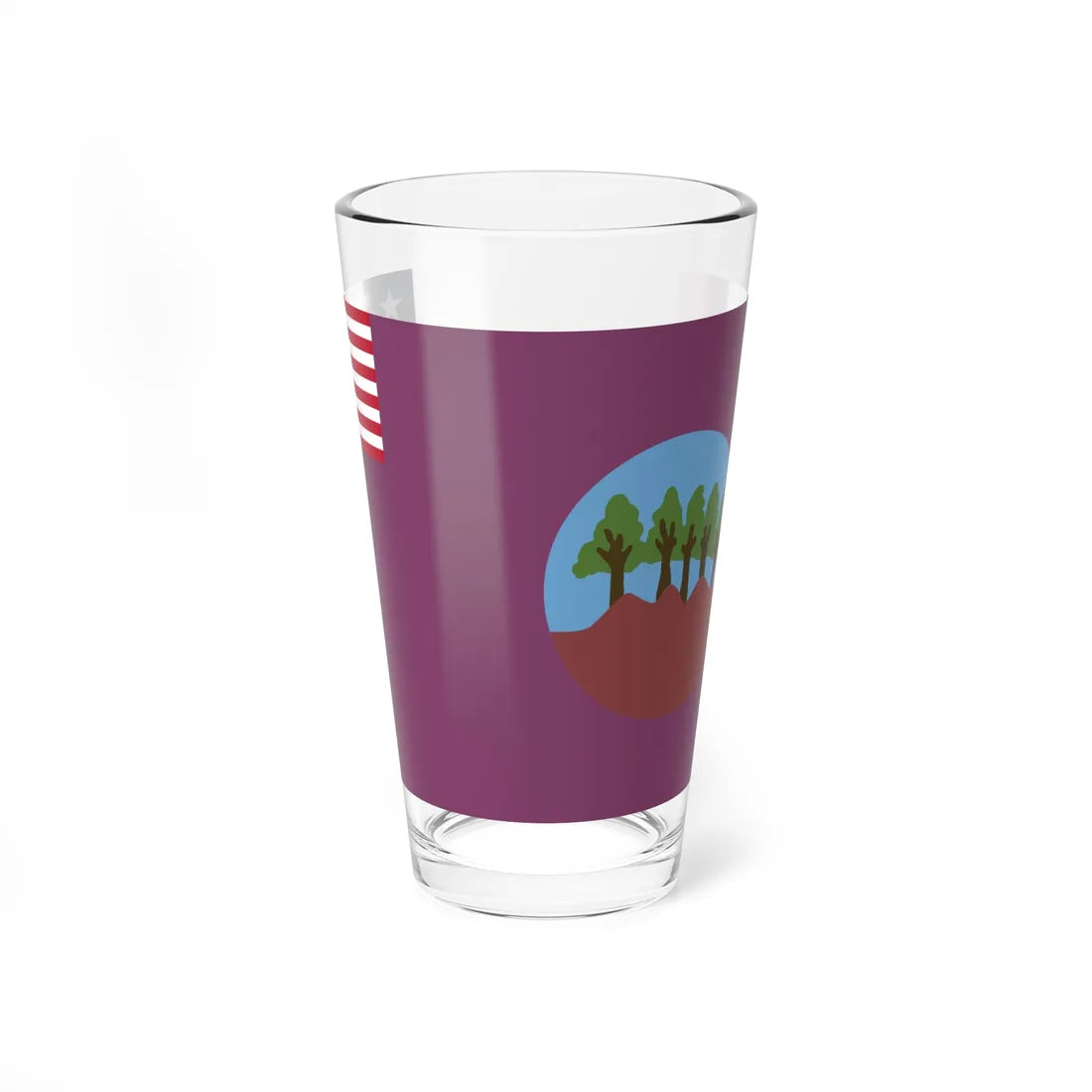 Flag of Bomi County (Liberia) Pint Glass 16oz 16oz - Go Mug Yourself