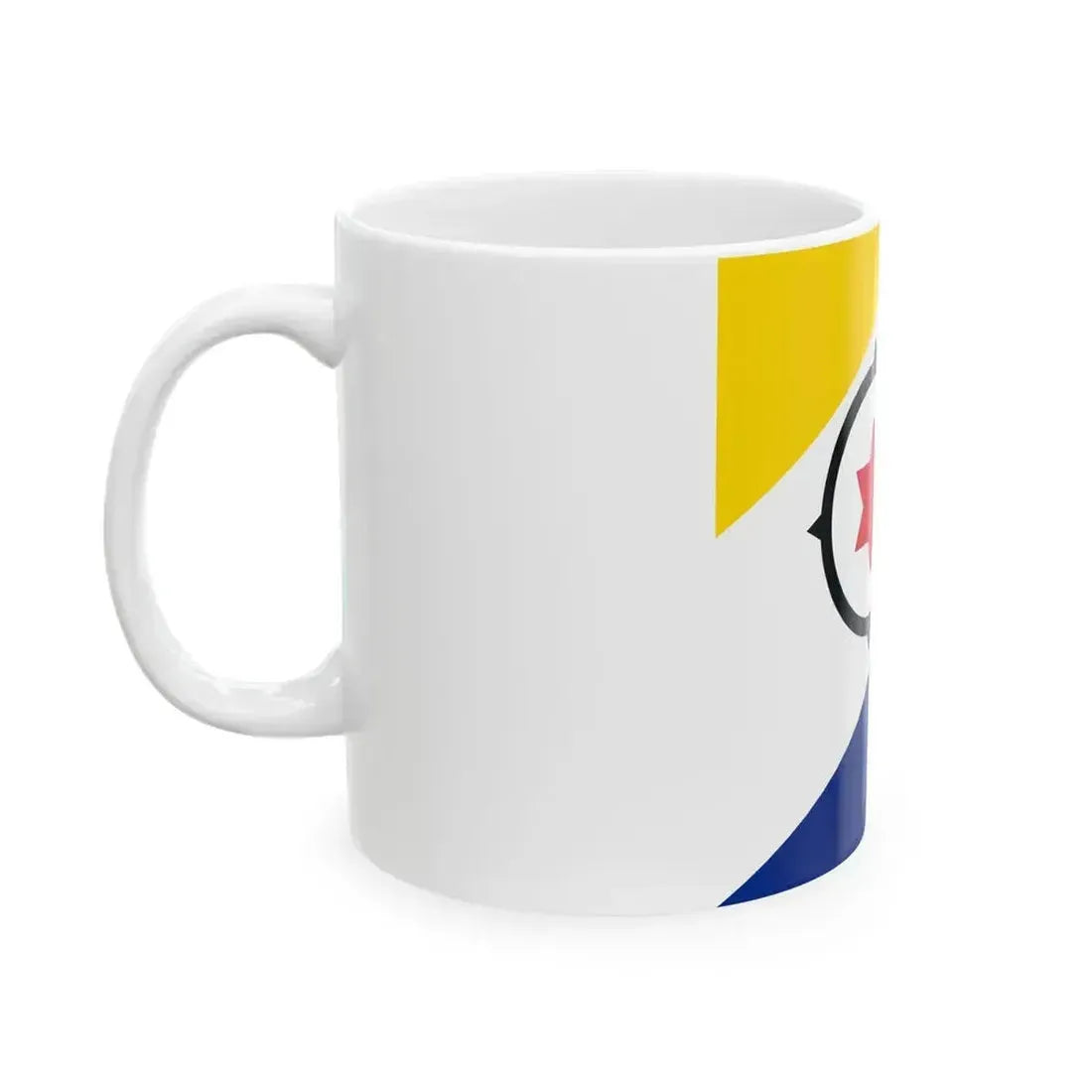 Flag of Bonaire 1-1 (Netherlands) White Coffee Mug - Go Mug Yourself