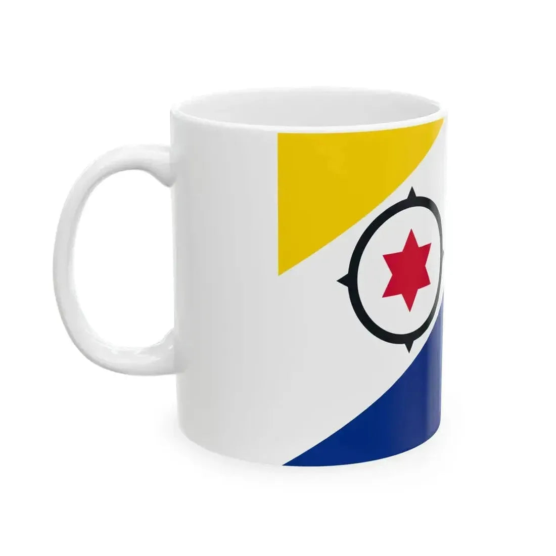 Flag of Bonaire (Netherlands) White Coffee Mug - Go Mug Yourself