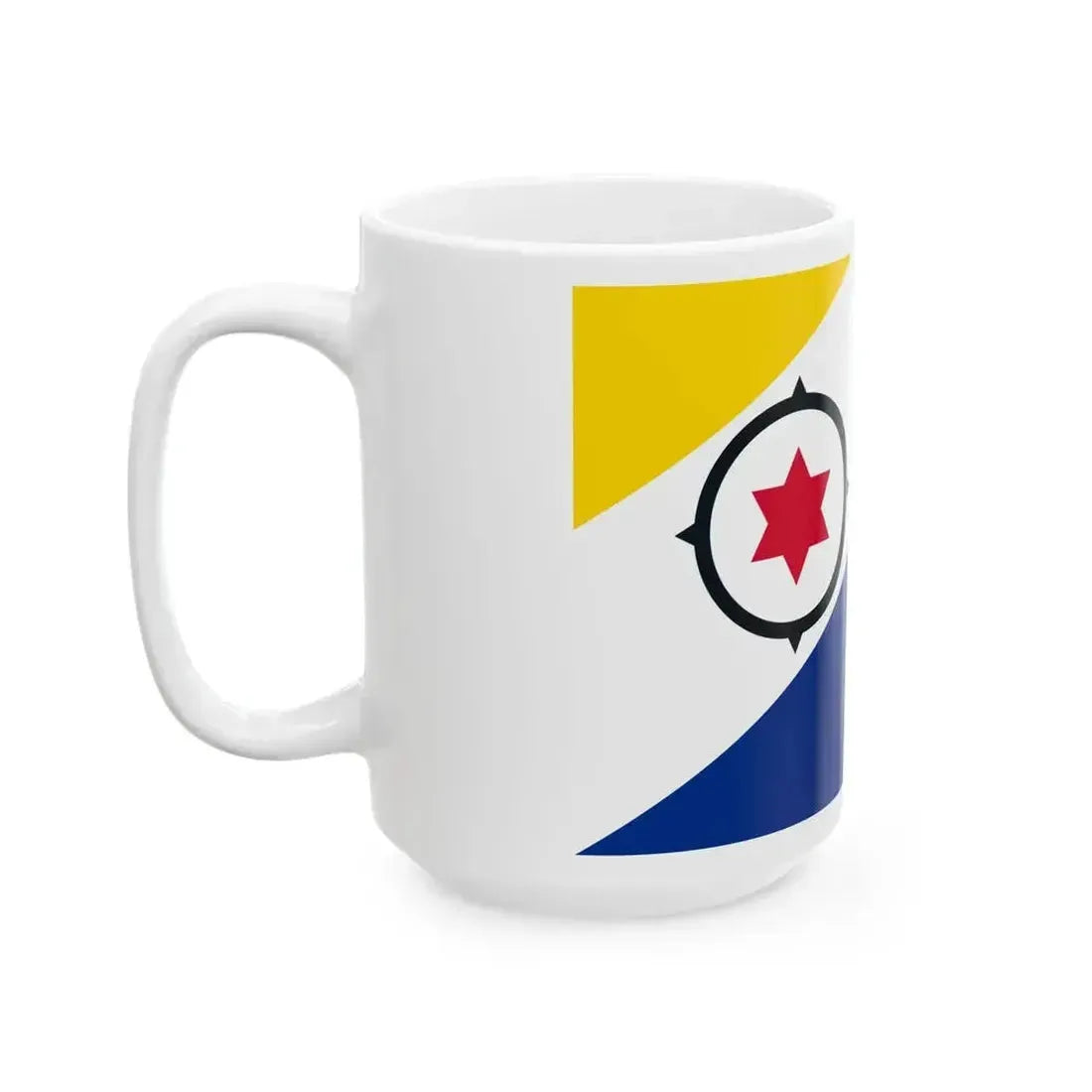 Flag of Bonaire (Netherlands) White Coffee Mug - Go Mug Yourself