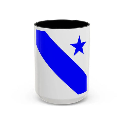 Flag of Bonfol Switzerland - Accent Coffee Mug 15oz Black - Go Mug Yourself
