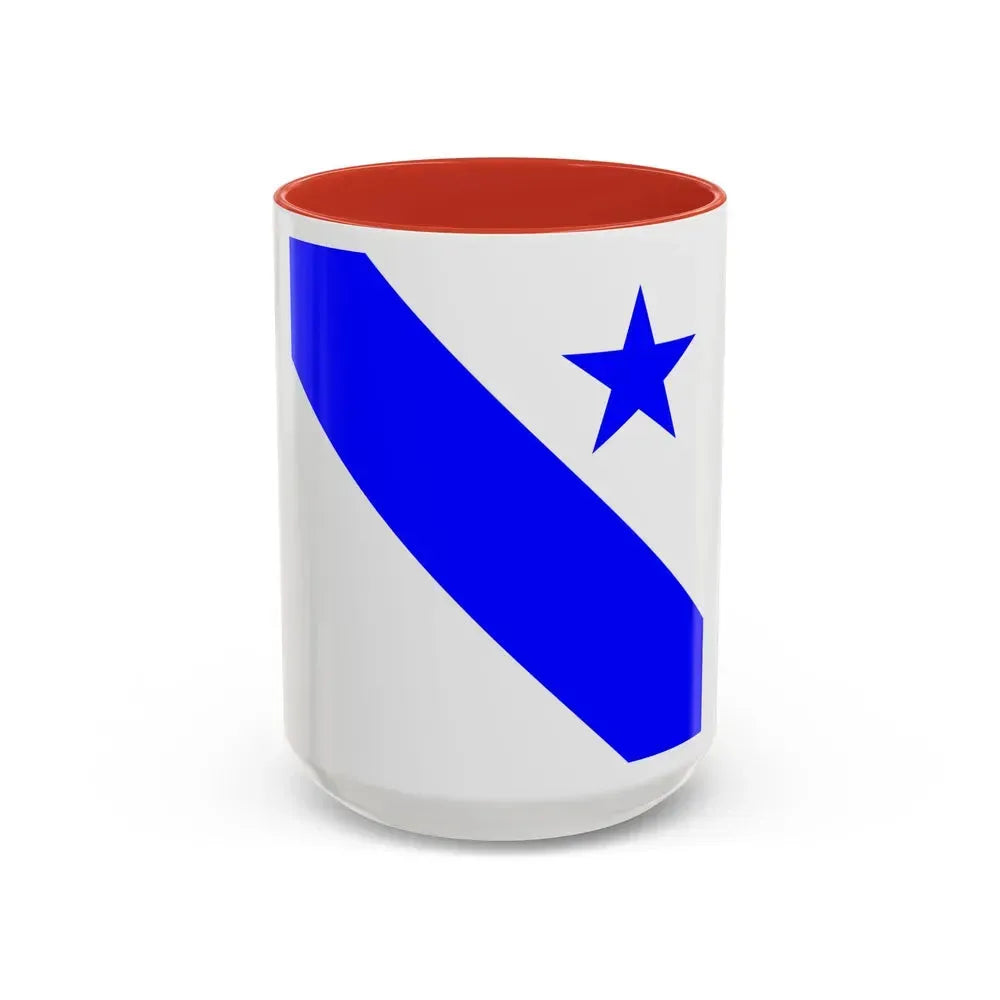 Flag of Bonfol Switzerland - Accent Coffee Mug 15oz Red - Go Mug Yourself