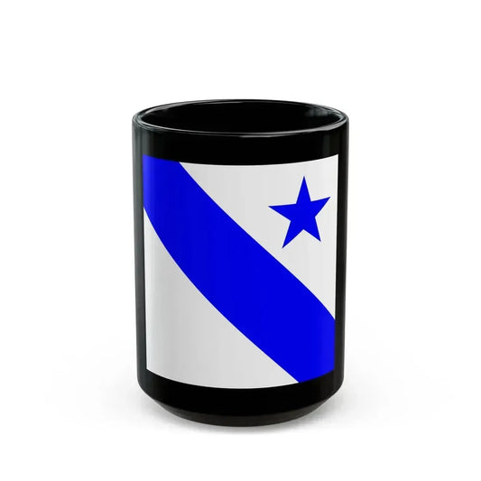 Flag of Bonfol Switzerland - Black Coffee Mug 15oz - Go Mug Yourself