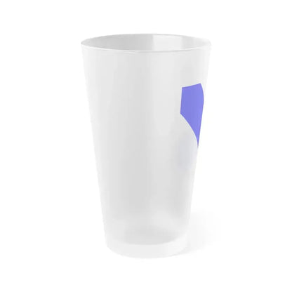 Flag of Bonfol Switzerland - Frosted Pint Glass 16oz - Go Mug Yourself