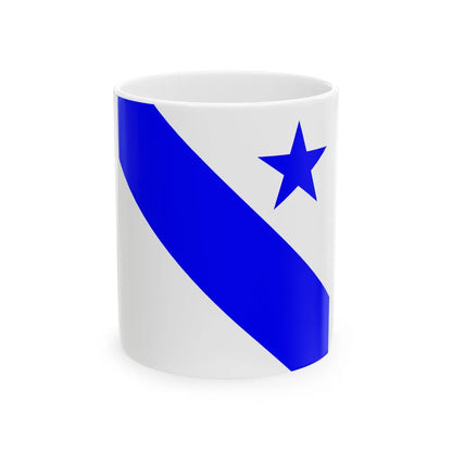 Flag of Bonfol Switzerland - White Coffee Mug-11oz-Go Mug Yourself