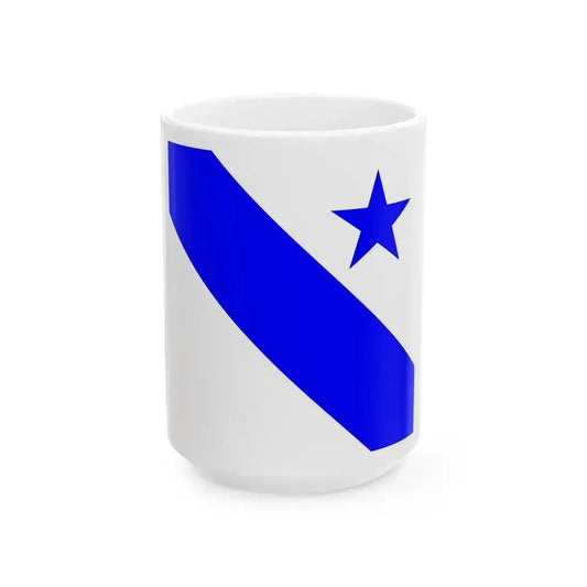 Flag of Bonfol Switzerland - White Coffee Mug 15oz - Go Mug Yourself