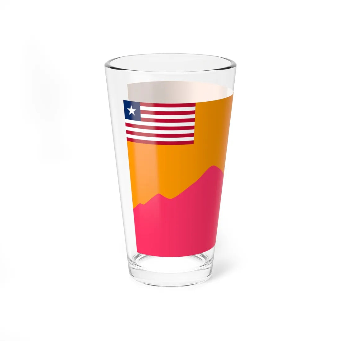 Flag of Bong County (Liberia) Pint Glass 16oz - Go Mug Yourself