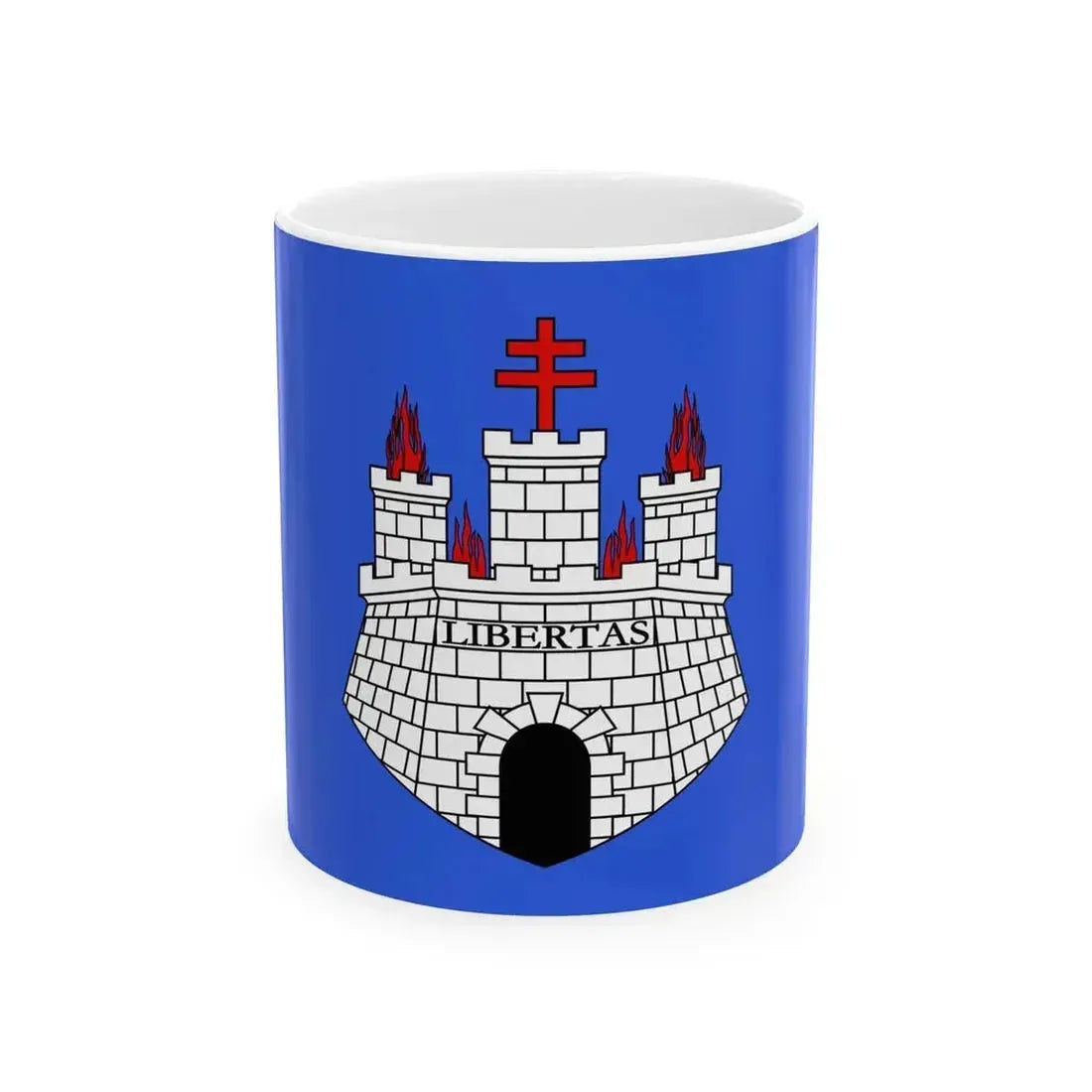 Flag of Bonifacio Bunifaziu (France) White Coffee Mug 11oz - Go Mug Yourself