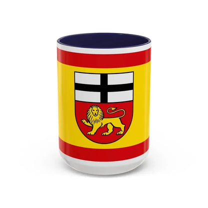 Flag of Bonn Germany - Accent Coffee Mug 15oz Navy - Go Mug Yourself