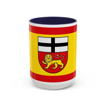 Flag of Bonn Germany - Accent Coffee Mug 15oz Navy - Go Mug Yourself