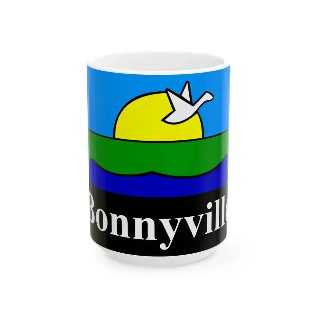 Flag of Bonnyville (Canada) White Coffee Mug 15oz - Go Mug Yourself