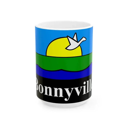 Flag of Bonnyville (Canada) White Coffee Mug 15oz - Go Mug Yourself