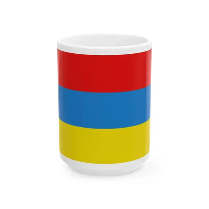 Flag of Boortmeerbeek (Belgium) White Coffee Mug 15oz - Go Mug Yourself