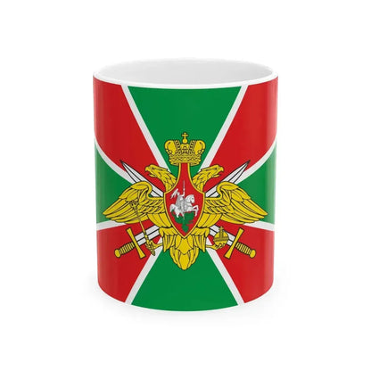 Flag of Border Troops of Russia (Russia) White Coffee Mug 11oz - Go Mug Yourself